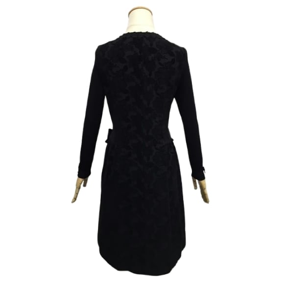 スーパービューティー ワンピース フロッキープリント 前あき 2426021