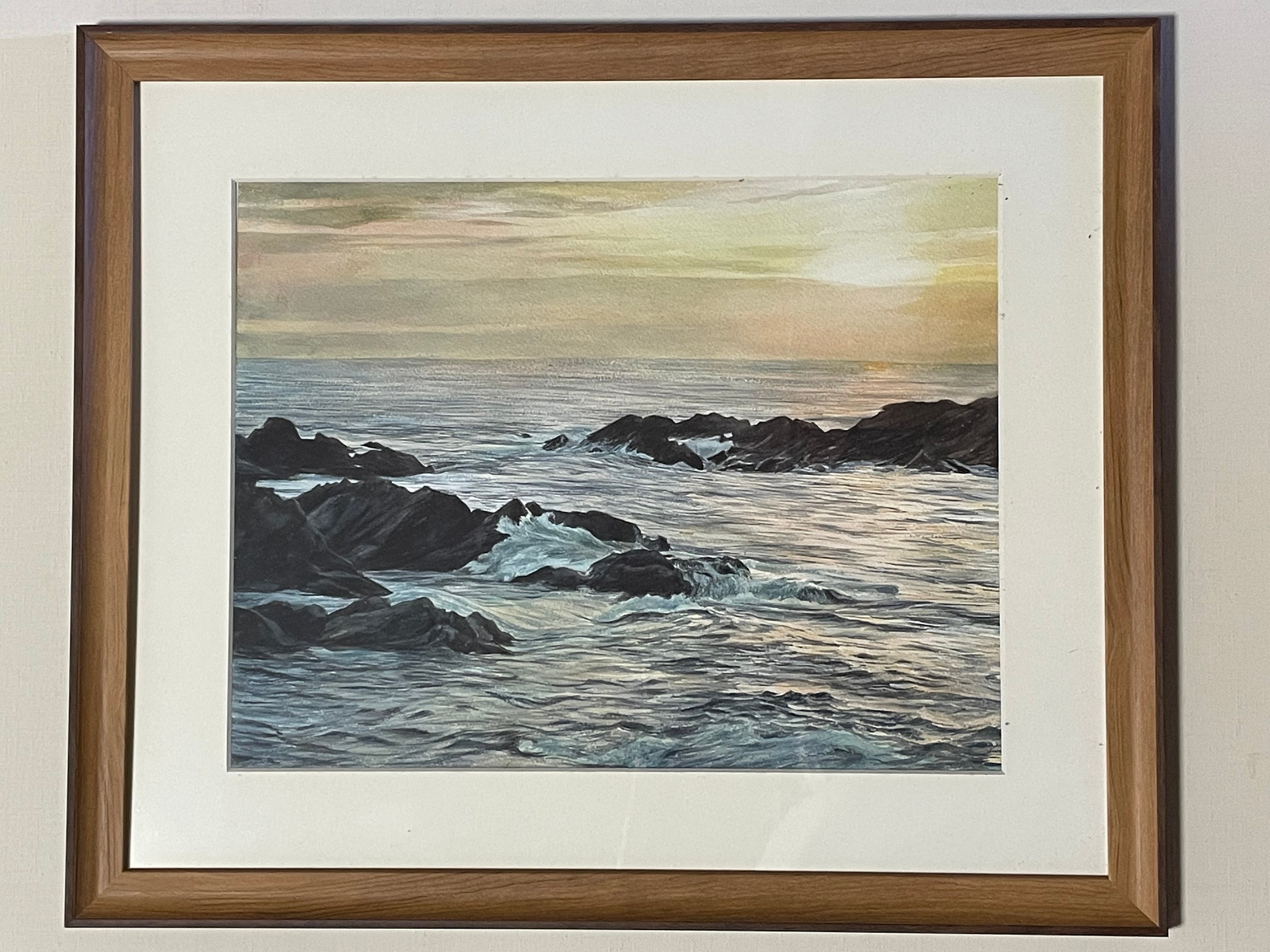 透明水彩 F6透明水彩画「予感」 | 絵楽人(辻匠)