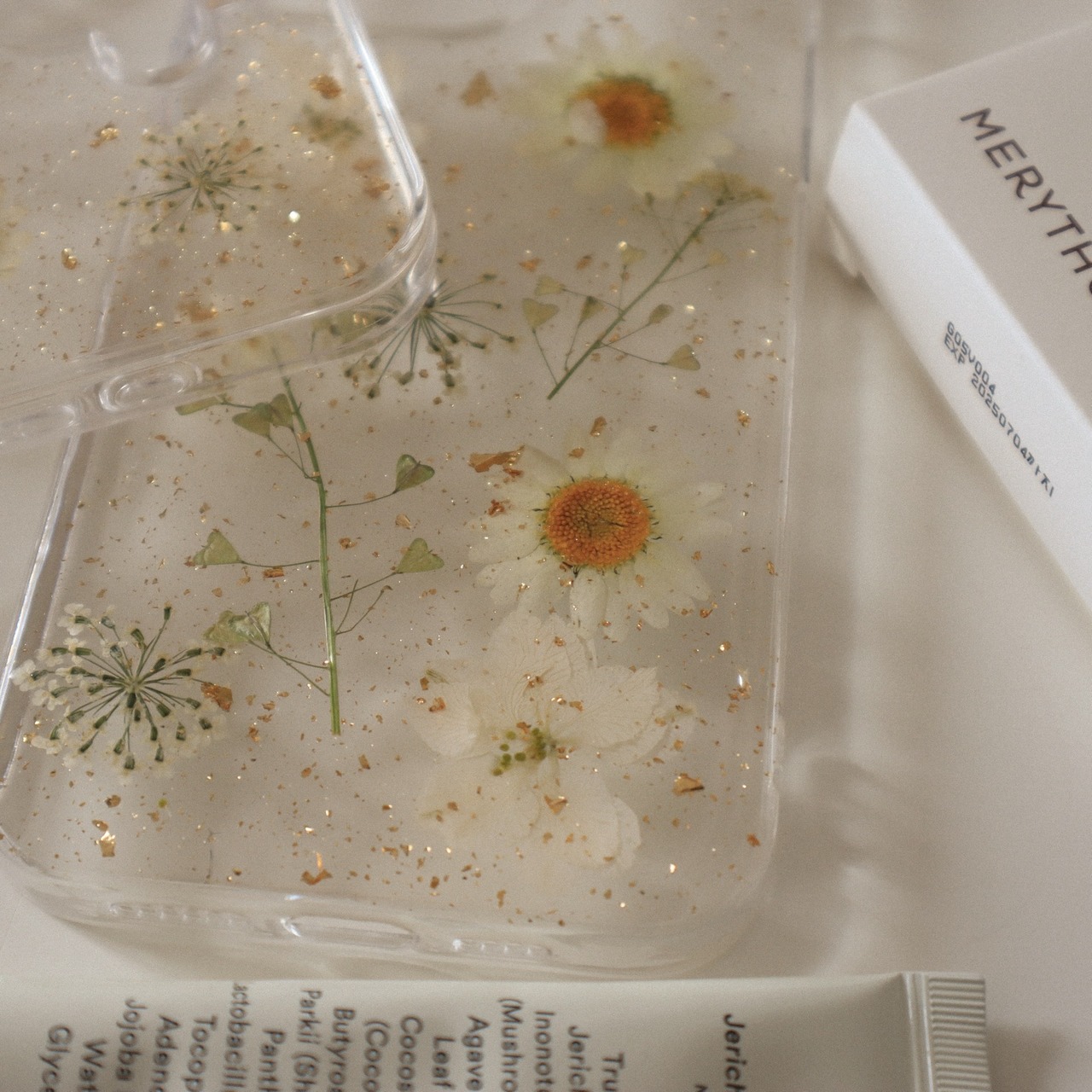［ phone case ］clear flower