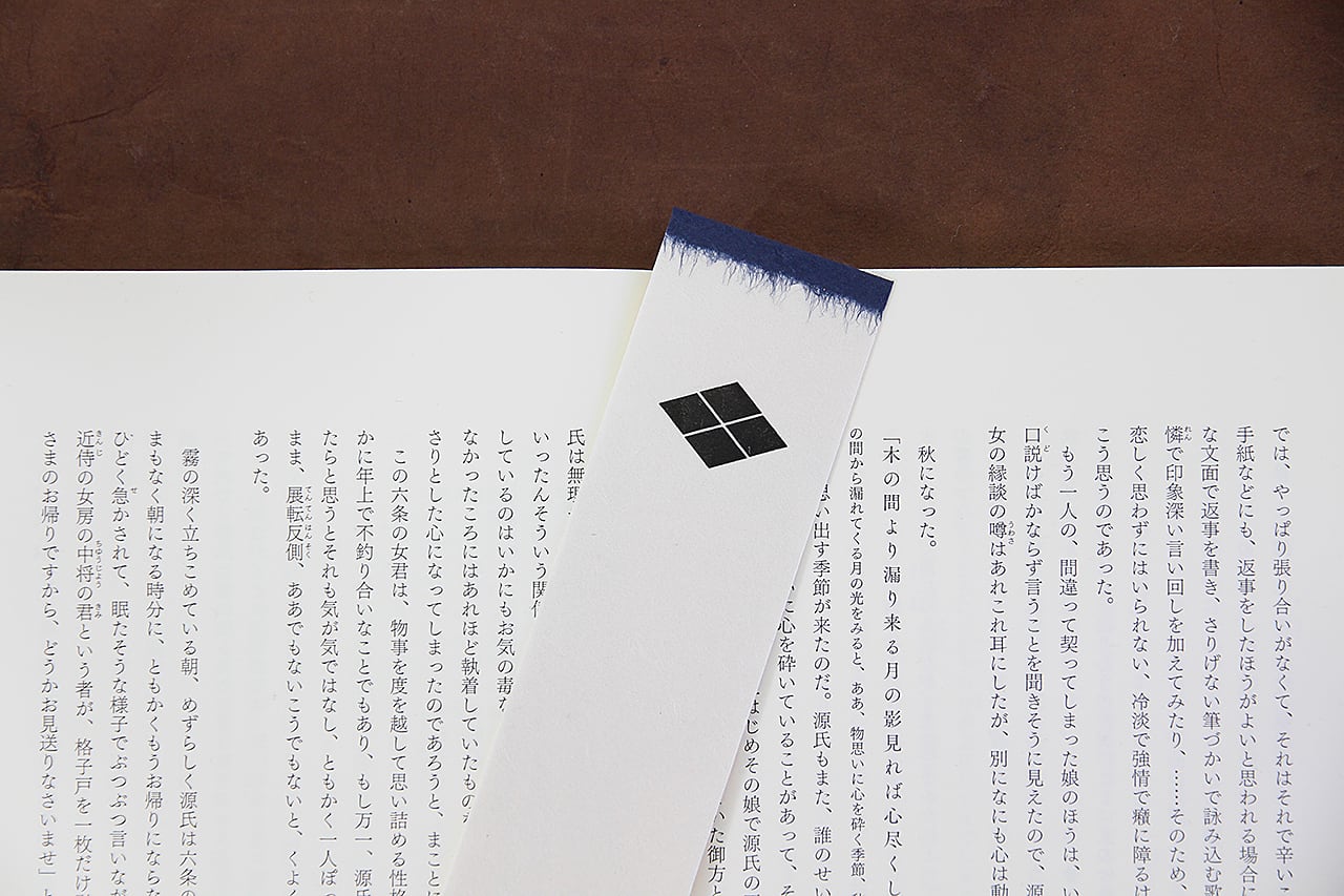 武田信玄- 黒谷和紙×活版印刷「戦国武将家紋」しおり | 廣運舘活版所