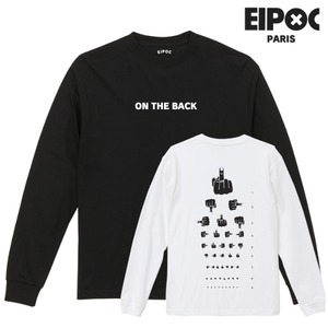 EIPOC PARIS "ON THE BACK" L/S T-Shirts Black/White