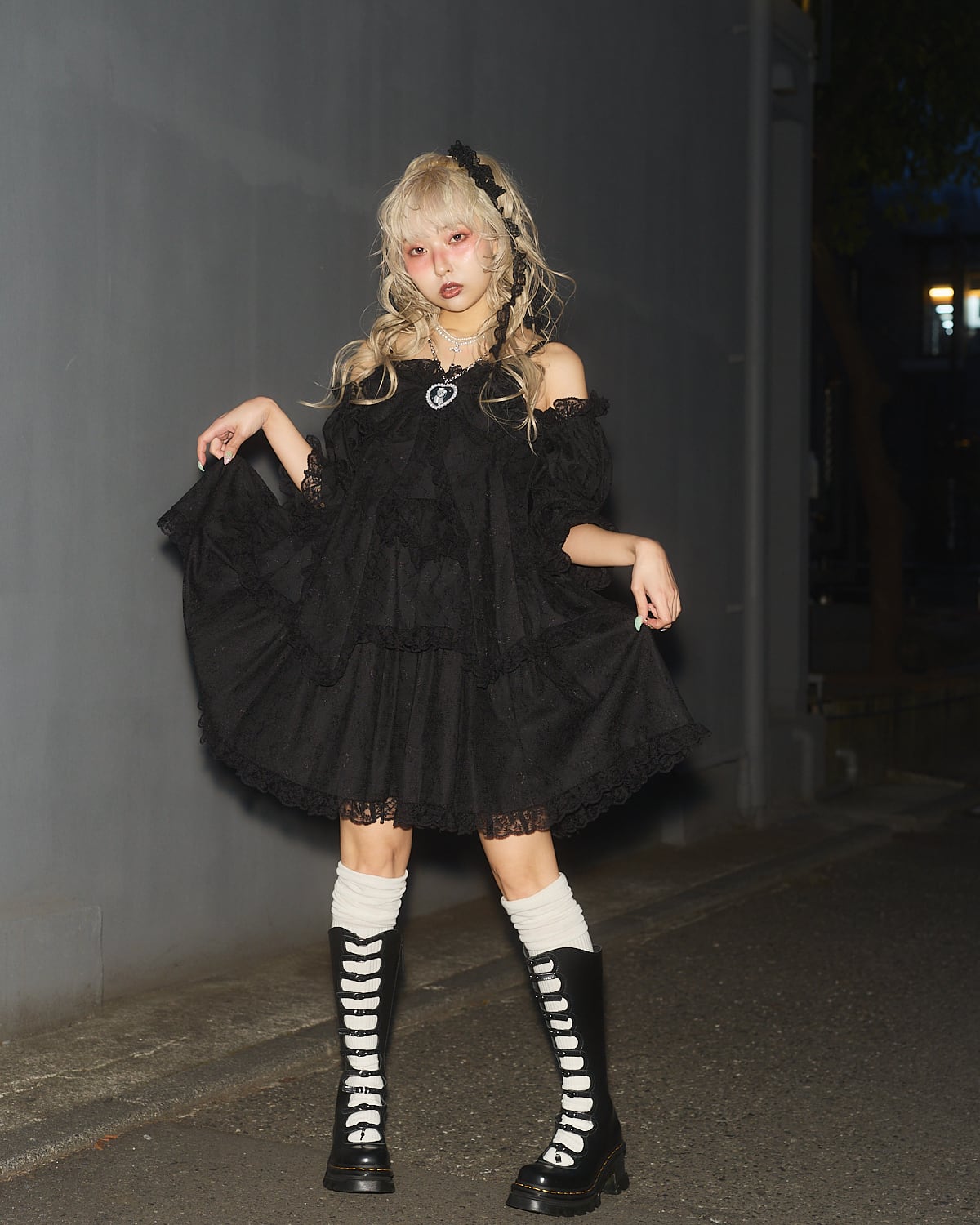 Starry⭐︎2wayレースリボンドレス | lilLilly official webstore