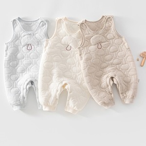 【BABY】暖かいキノコサロペット
