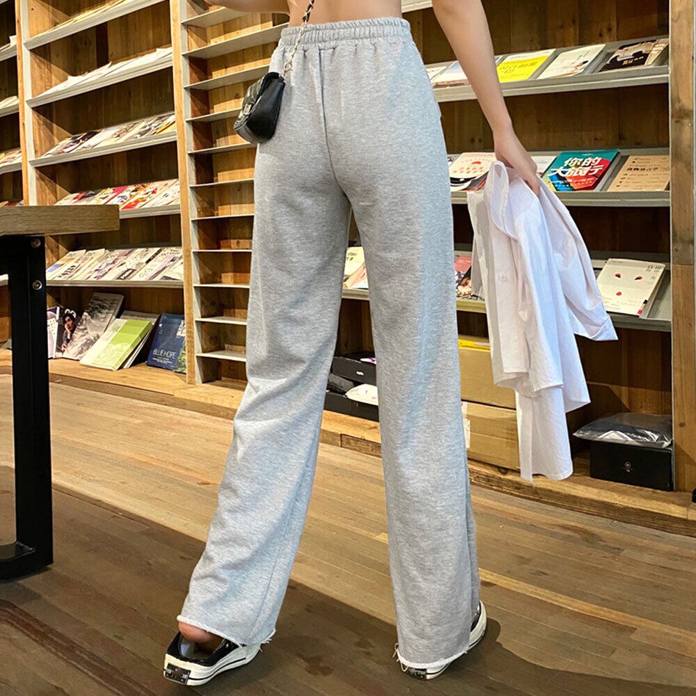 ダメージ スウェット パンツ レディース 春秋 韓国 ルームウェア ストリート 大人 かわいい おしゃれ 部屋着 きれいめ 薄手 アメカジ イージーパンツ 大人可愛い 大人女子