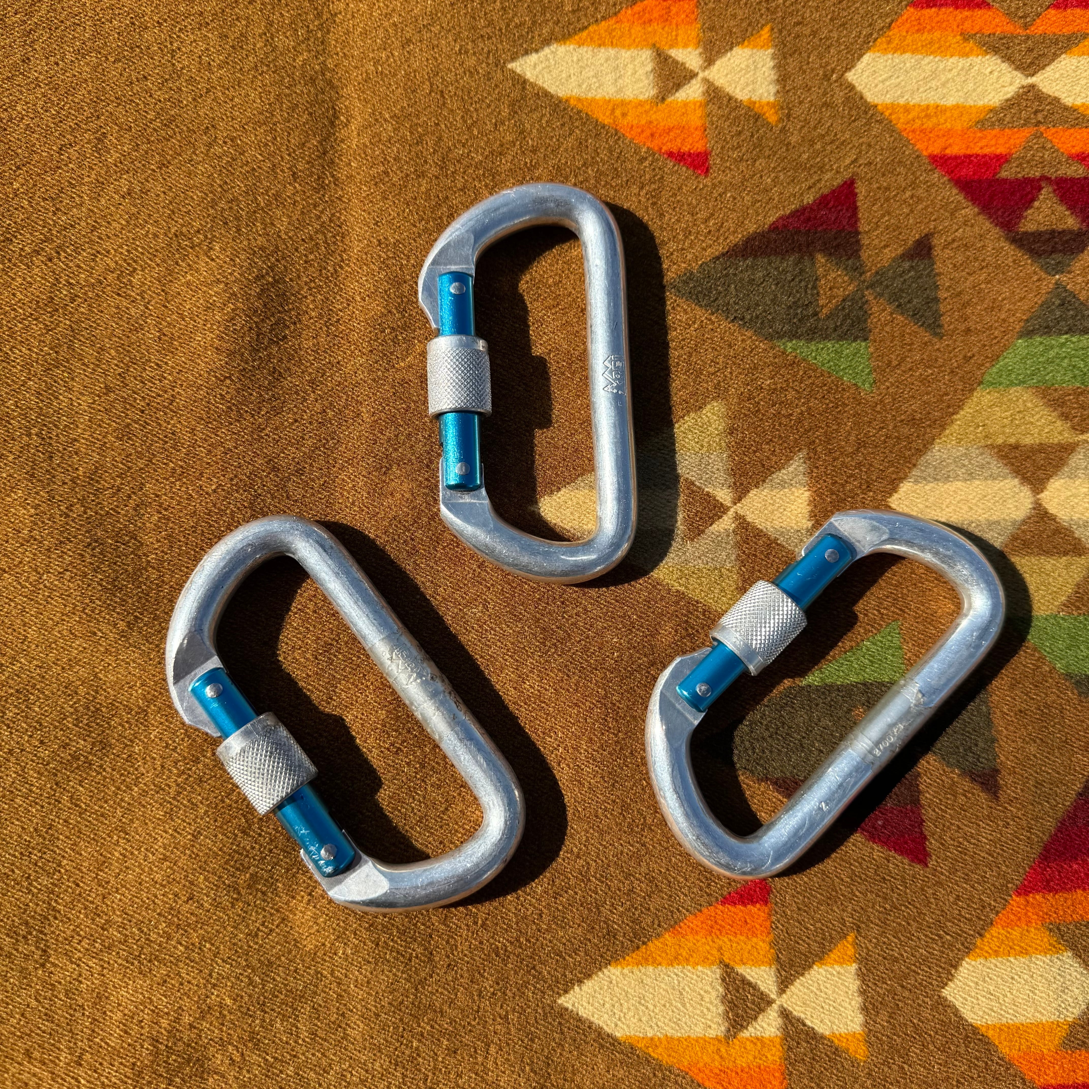 Circa 1990's REI Coop Vintage Carabiner/ Blue 2