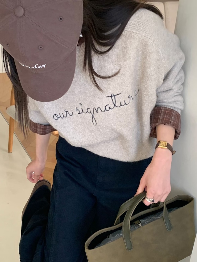 (予約) signature / Hour knit 3color