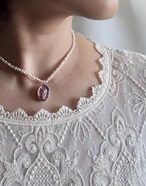 Iris（イリス） ー 3WAY ヴィンテージインタリオと淡水パールのネックレス