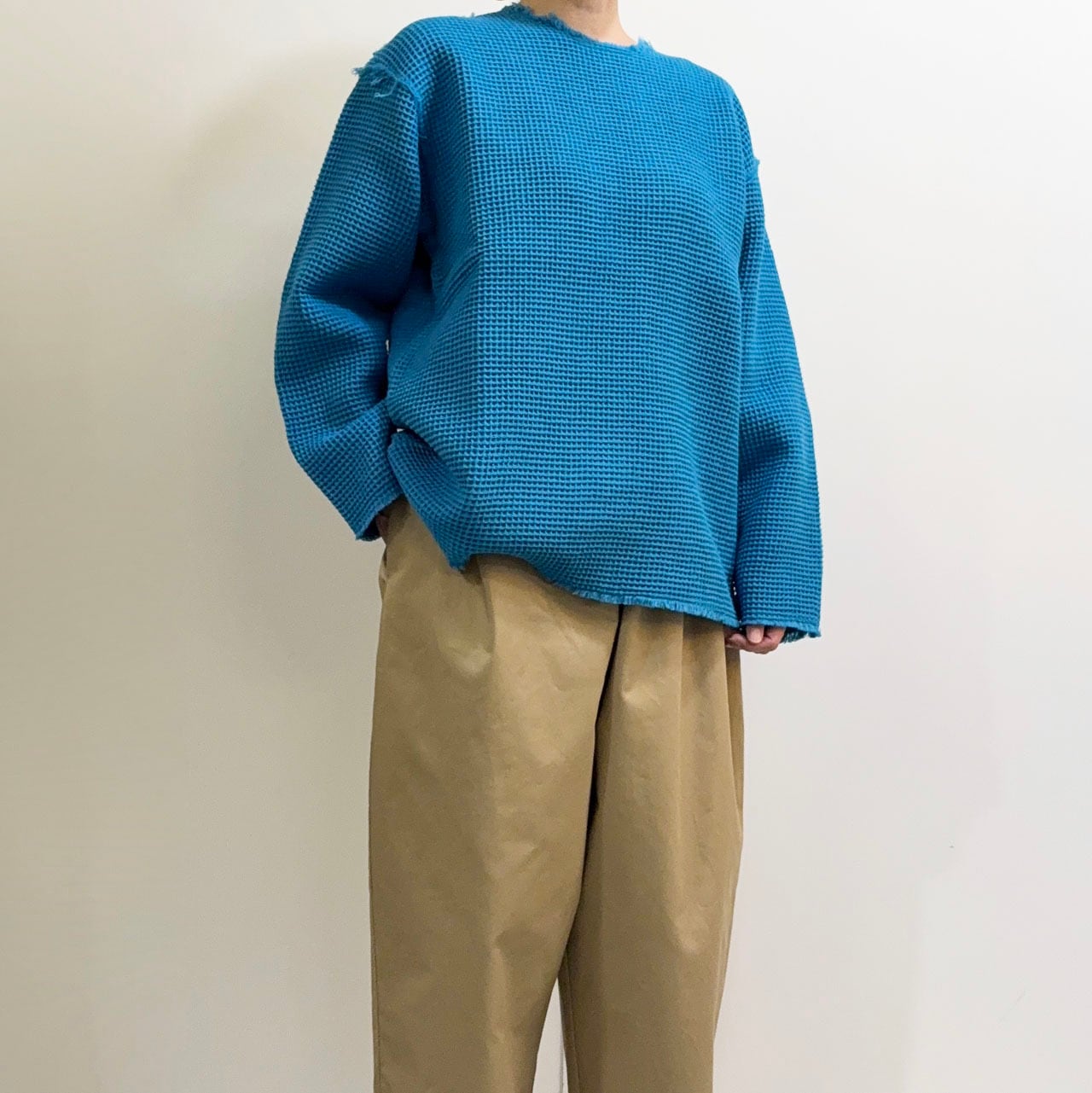 NAPRON ナプロン UNTRIMMED SHIRTS 極厚ワッフルカットソー | Escargot