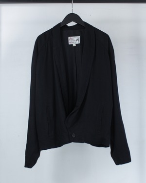 【Caka BLACK】Minimal Design Vintage Short Blouson Jacket