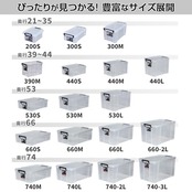 天馬 耐久性に特化した収納ボックス 日本製 防災 ロックス 530L クリアケース コンテナボックス 頑丈 衣装ケース プラケース ROX 【幅39×奥行53×高さ32cm】