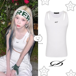 再入荷!★aespa ウィンター 着用!!【51PERCENT】Devils Laugh sleeveless - White