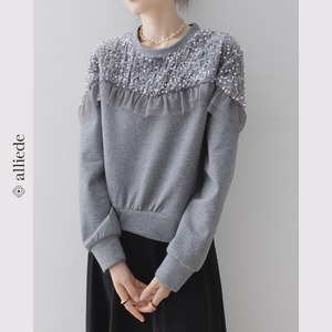 スパンフリルショルダープルオーバー　A3401