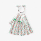 ローズガーデンの長袖ワンピース(ヘアバンド付き)