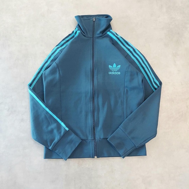 アディダス トラックジャケット 古着 00s 襟高 L 紺 青 16209