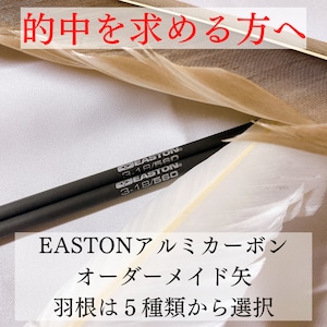 【オーダーメイド矢】EASTONアルミカーボンシャフト3-18/560《羽根選択式》