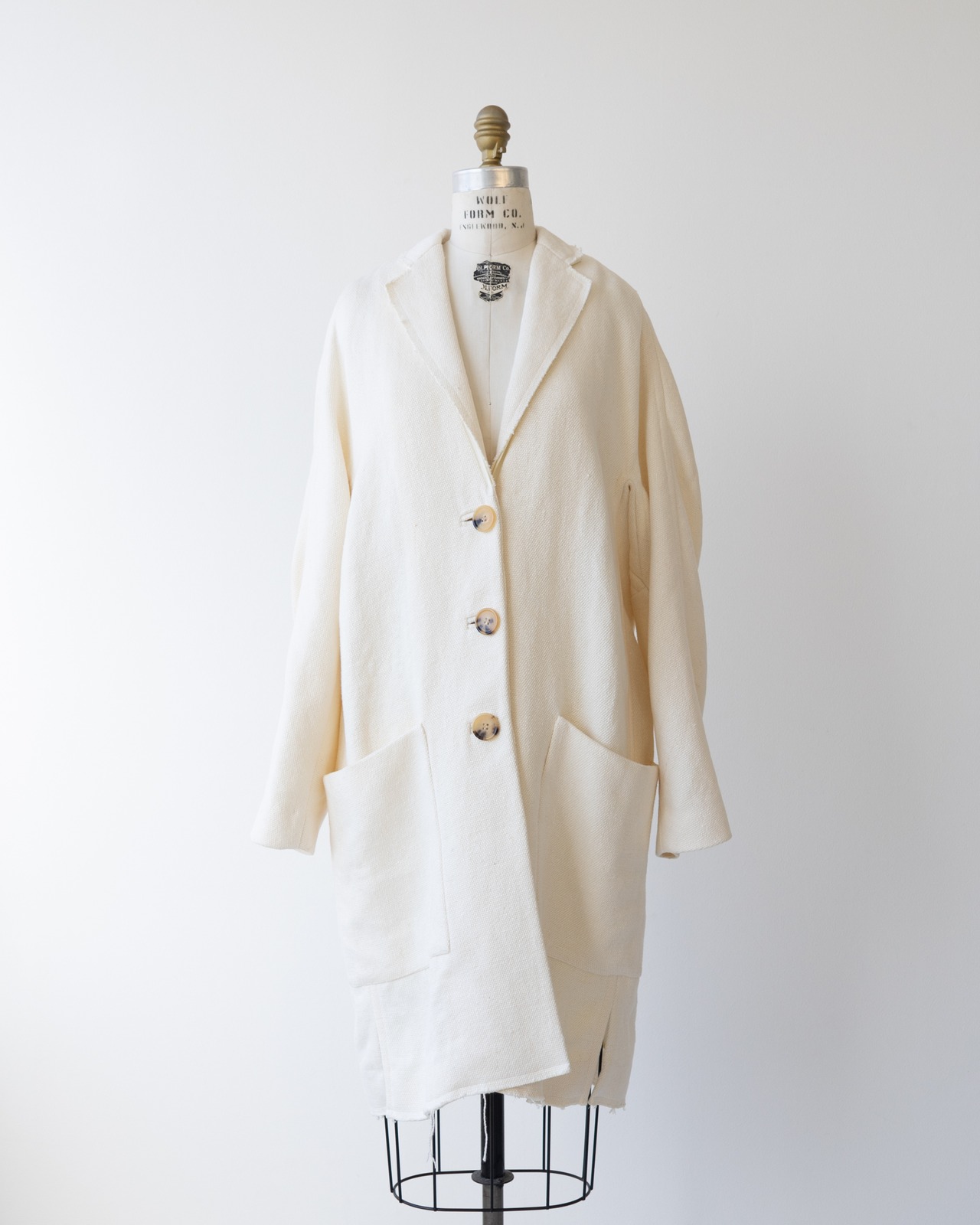 〈CÉLINE by phoebe philo〉Linen chester coat