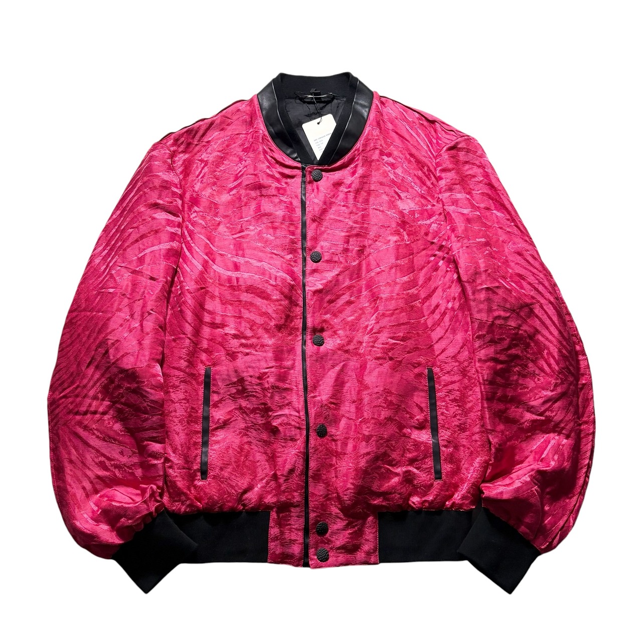 ROBERTO CAVALLI linen × silk jacquard blouson