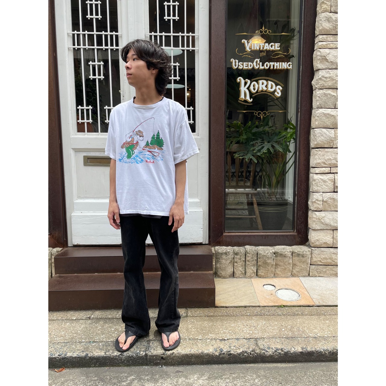 80s WOOLRICH SHEEP ART Tee  MADE IN USA  Size M程