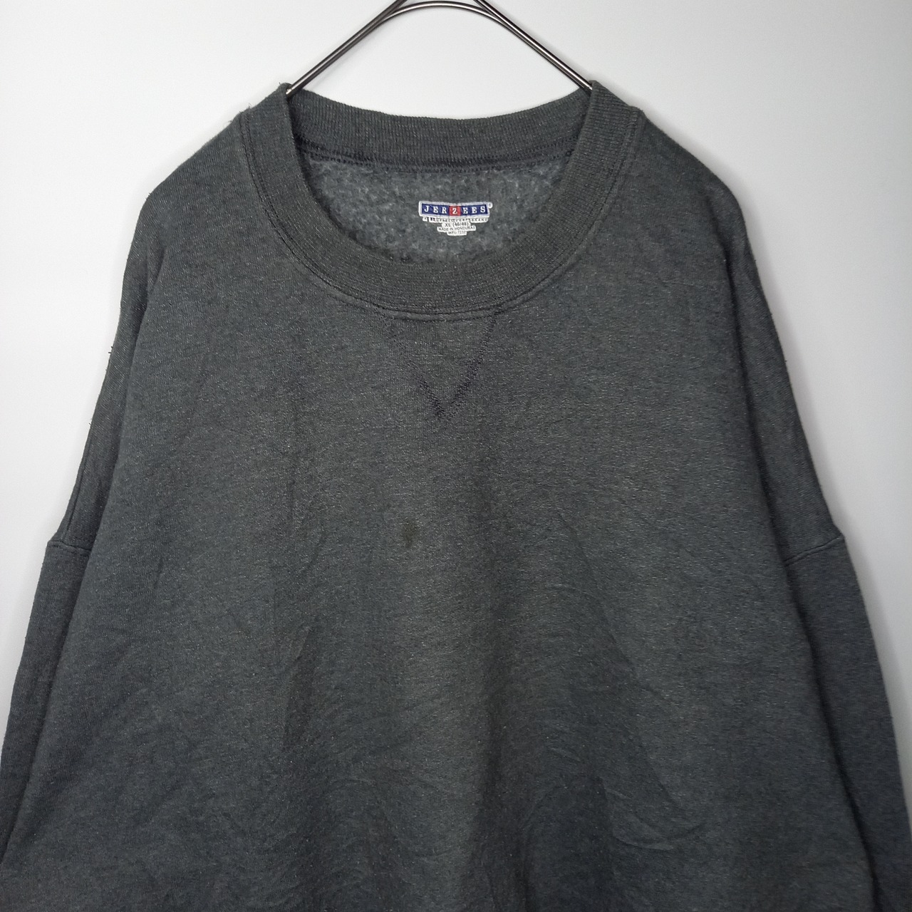 ジャージーズ　クルーネック　スウェット　ガゼット　トレーナー　太アーム　XL