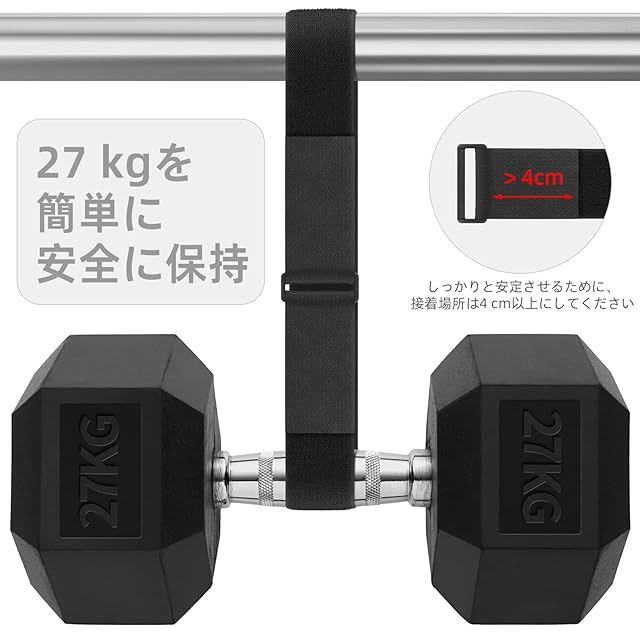 Trilancer 5m x 5cm 強力マジック結束バンド 15個のバックル付き