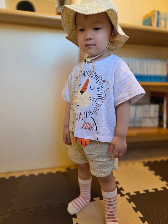 【即納】ORANGE MOM/LION top's T