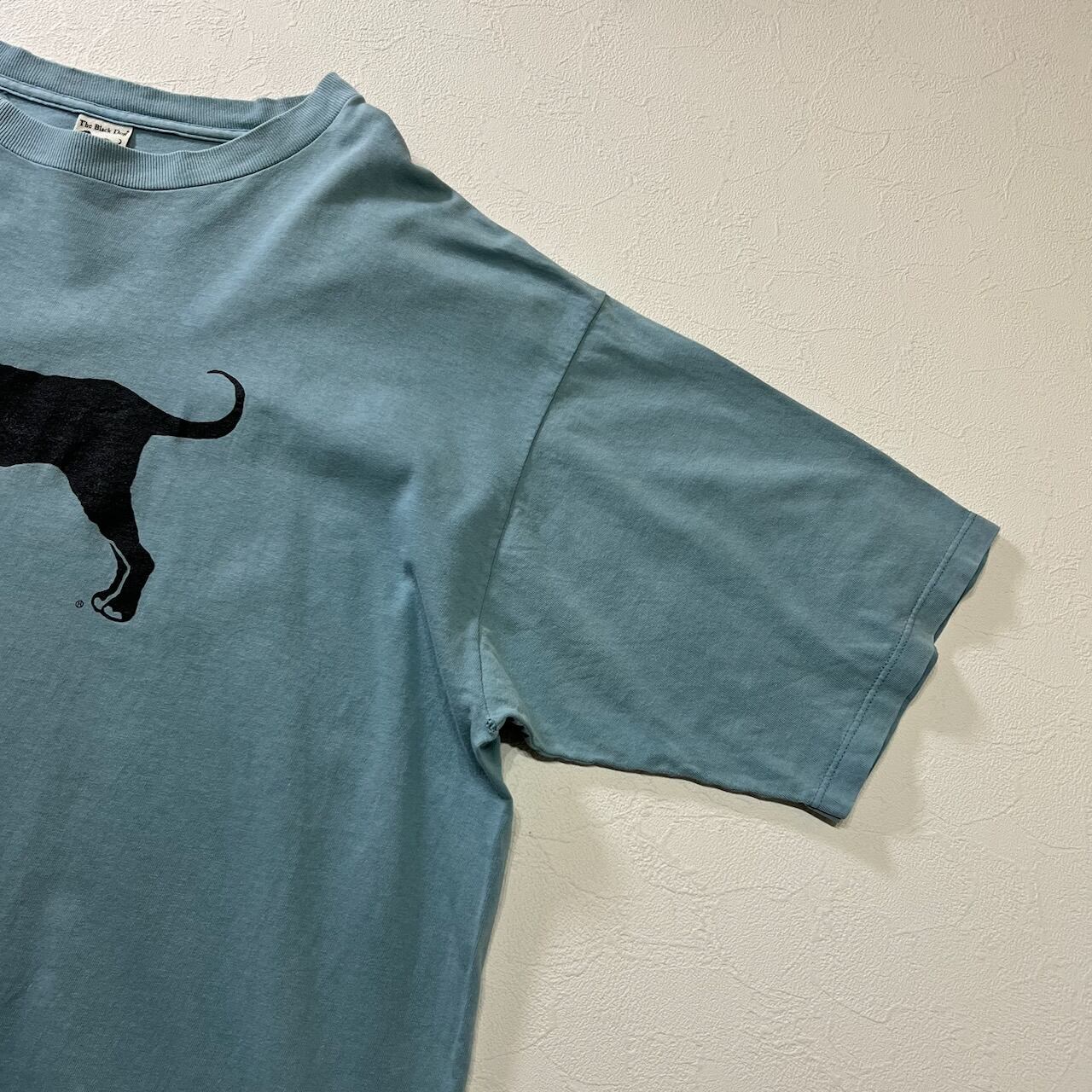 USA The Black dog アニマル 犬 ダメージ Tシャツ ブラックドッグ