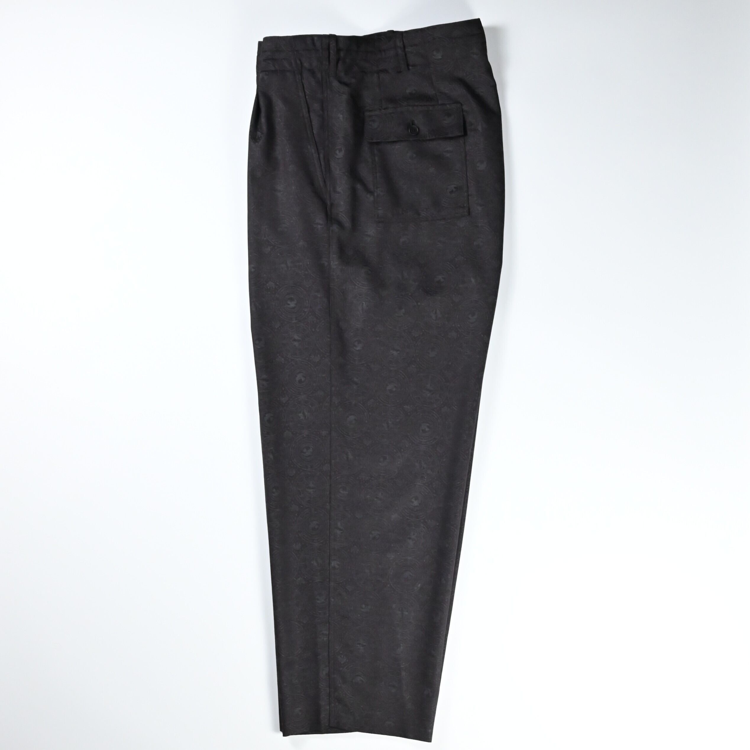 Nonnotte / 2-Tuck Draw Cord Wide Trousers | GANKO