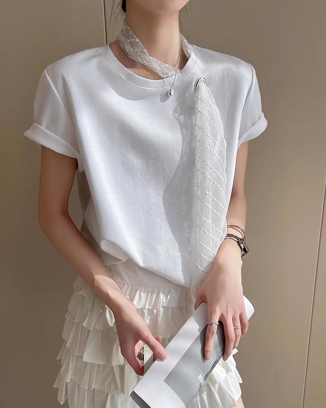 レースデザイン Tシャツ