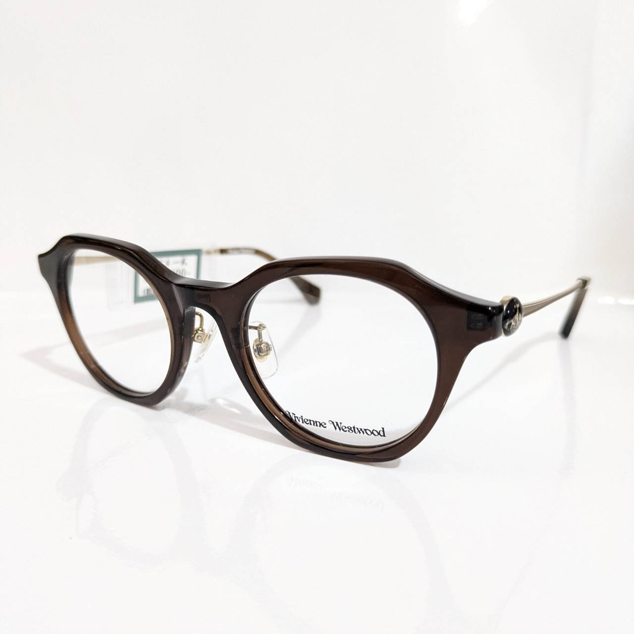 【Vivienne Westwood】クラウンパントセルフレーム ブラウン・ゴールド