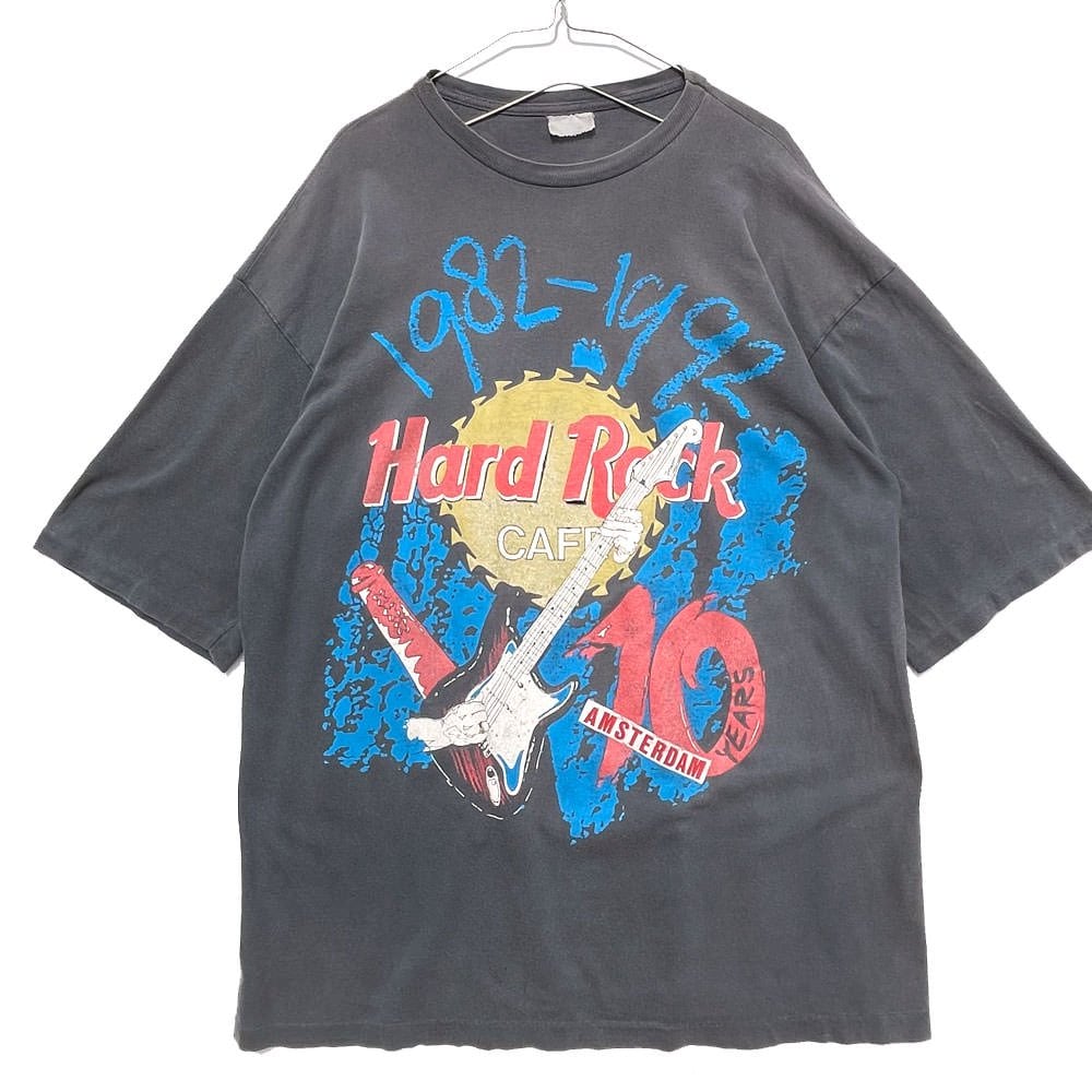 Hard Rock Cafe Amsterdam [1992s] Vintage Rare Print T-Shirt | beruf