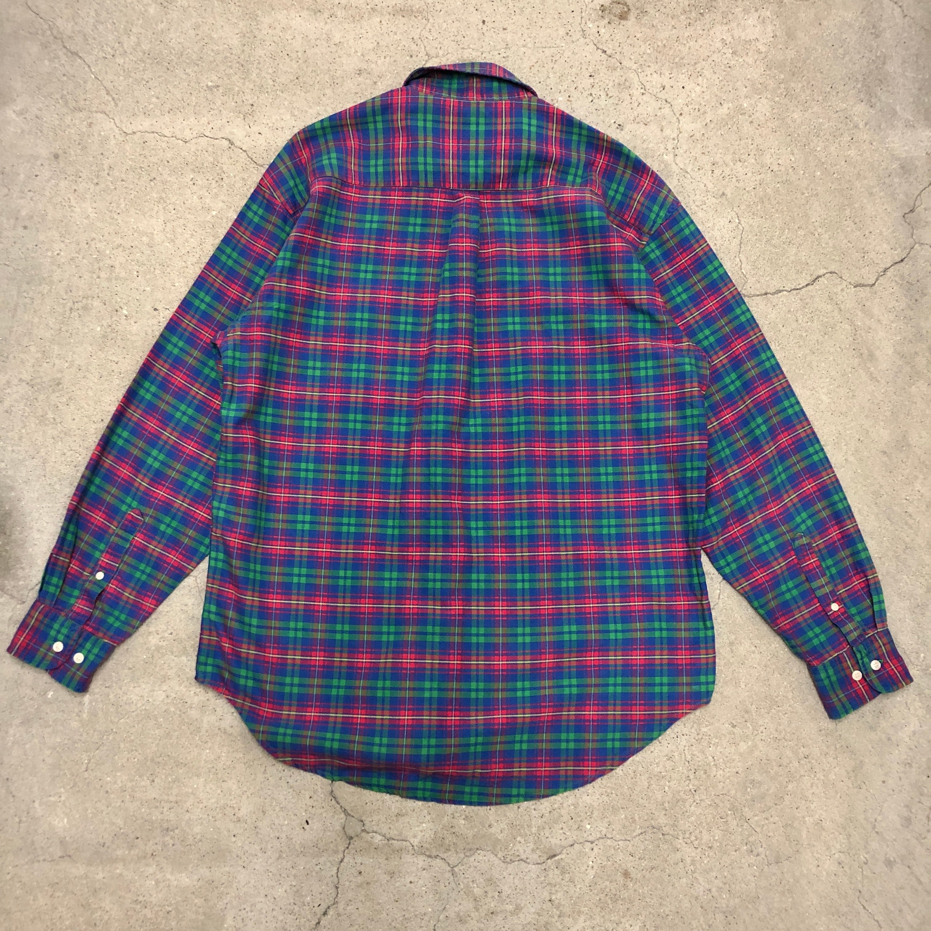 90s OLDGAP オールドギャップ　タータンチェック　パジャマシャツ　M 90s OLDGAP オールドギャップ タータンチェック パジャマシャツ