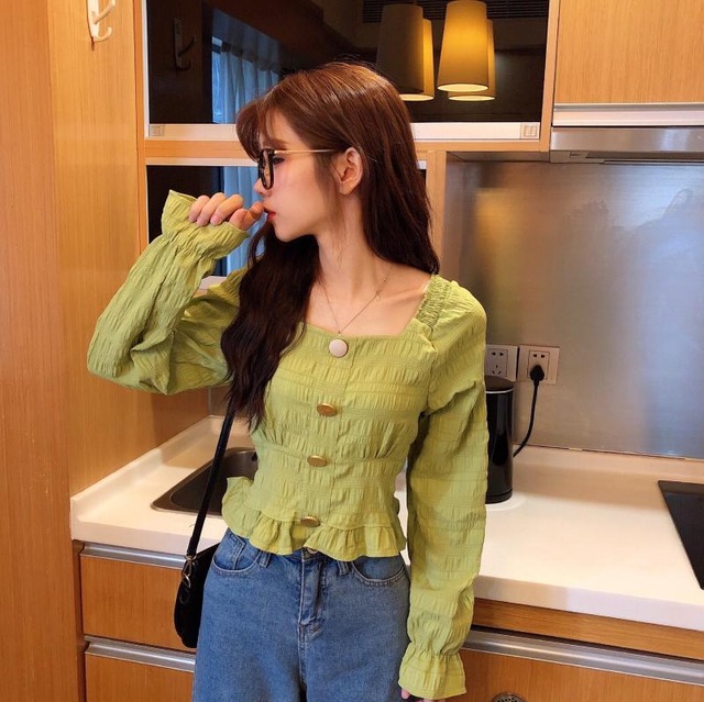 【MumuIns 】  大人気長袖Tシャツ　A0135