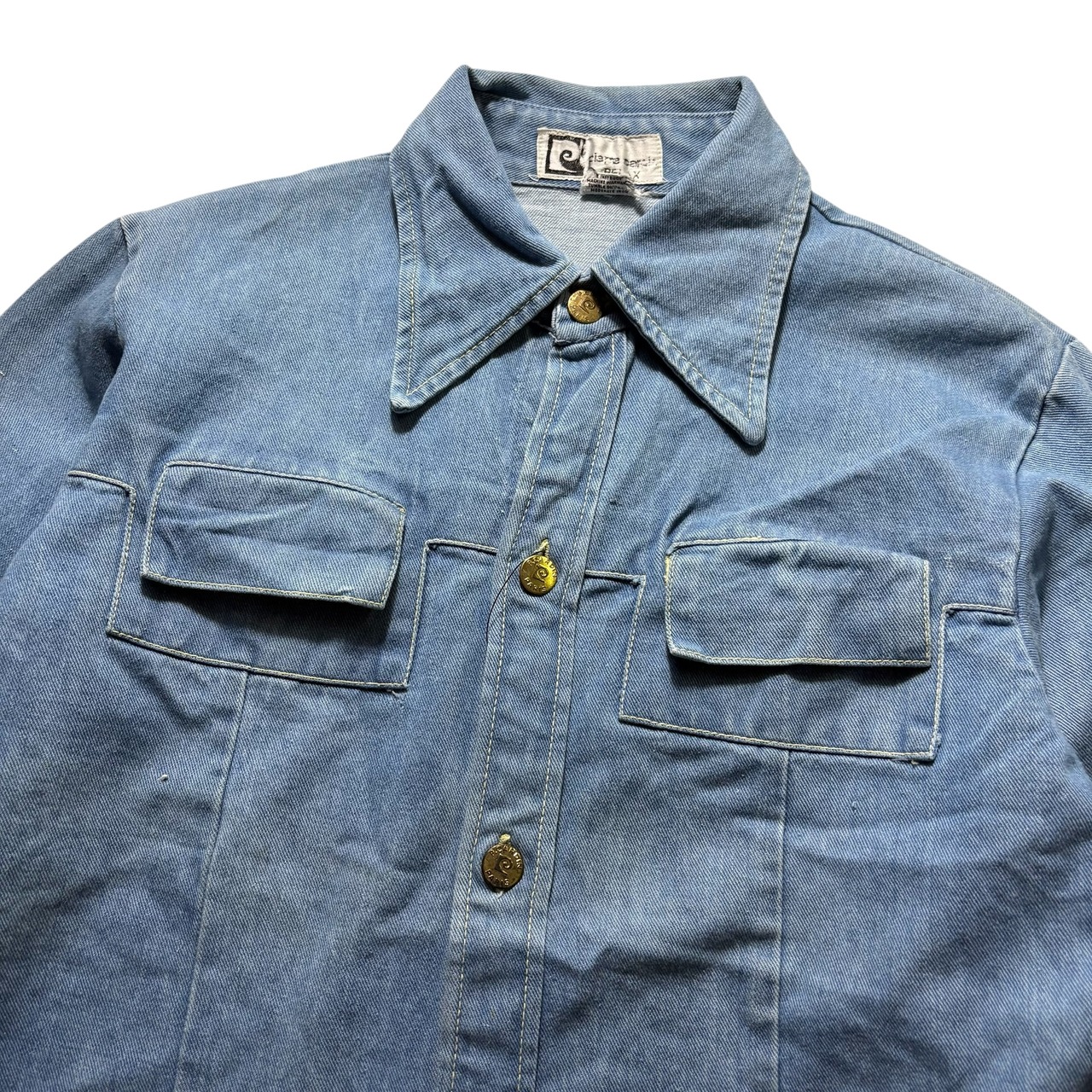 vintage 1970’s PIERRE CARDIN craft denim shirt