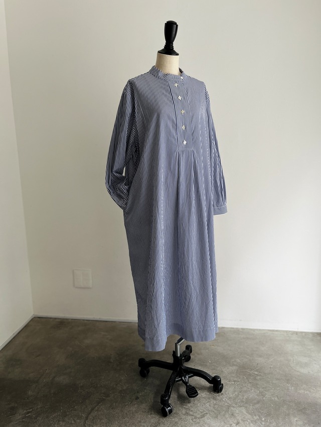 bulle de savon basic バンドカラー シャツワンピース | enntstore