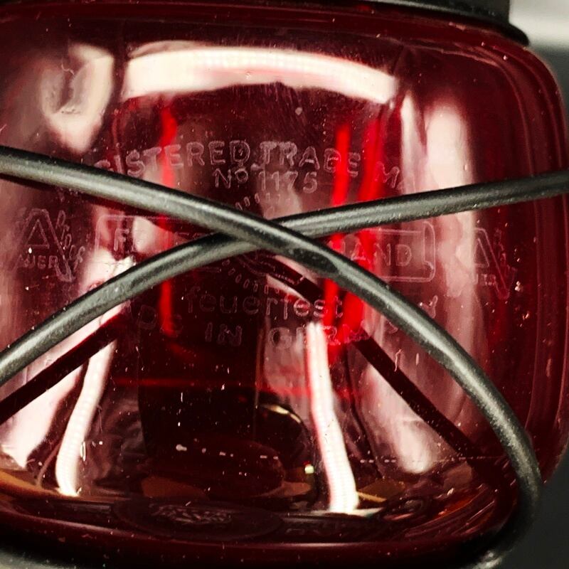 FEUERHAND 176 stk DBP a. 1950's auer red glass | Oldman's lantern