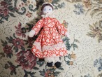 赤いワンピースの布製ドール ハンドメイド 画像17