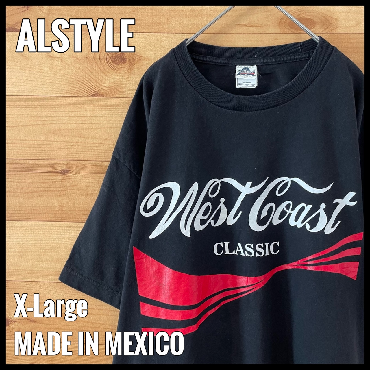 【ALSTYLE】West Coast ロゴ プリント Tシャツ XL ビッグサイズ US古着 アメリカ古着