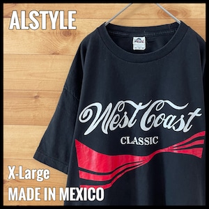 【ALSTYLE】West Coast ロゴ プリント Tシャツ XL ビッグサイズ US古着 アメリカ古着