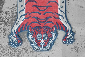 Tibetan Tiger Rug 《Mサイズ•ウール・オリジナル3・ブレイブリーオブネパール268》チベタンタイガーラグ