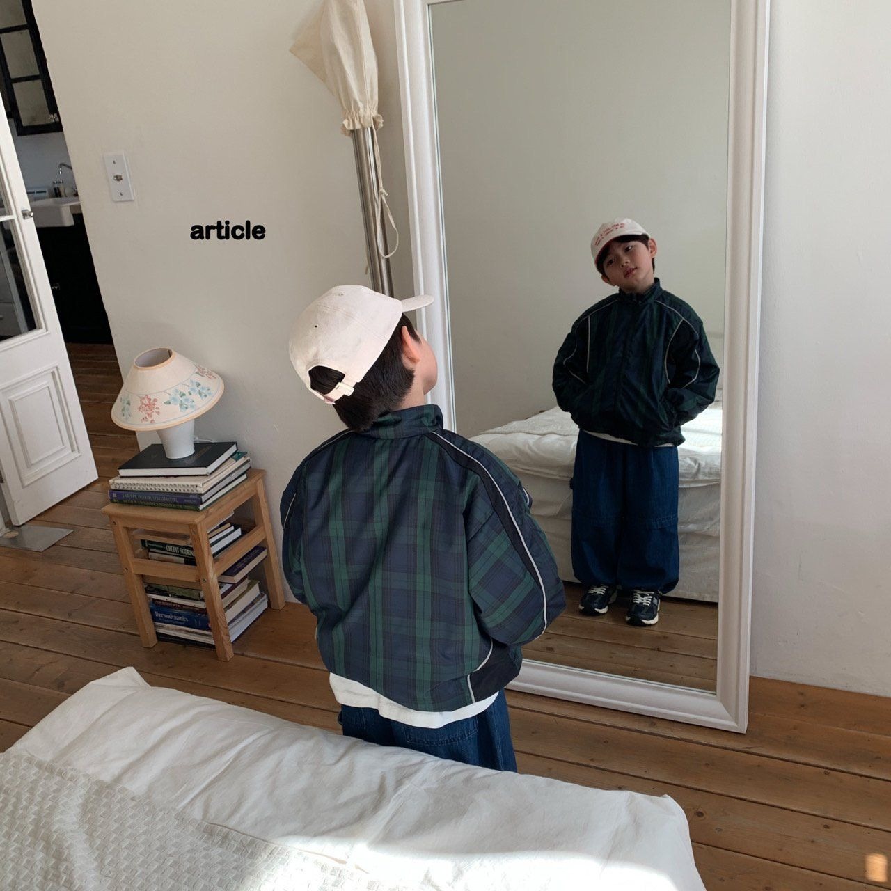 [article] Check Reflective Jumper / [아티클] 체크리플렉티브점퍼