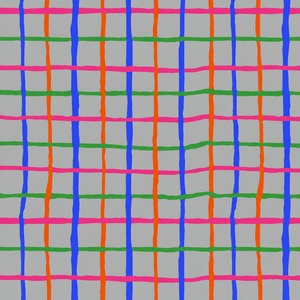 8/21発売！USAコットン Kaffe Fassett（布幅X50cm単位カット）Grid（グリッド）PWBM105.GREY｜Brandon Mably