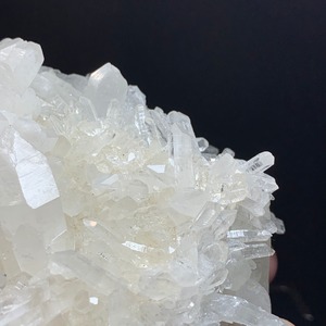 2.フローライトハリネズミが住み着いている水晶クラスター