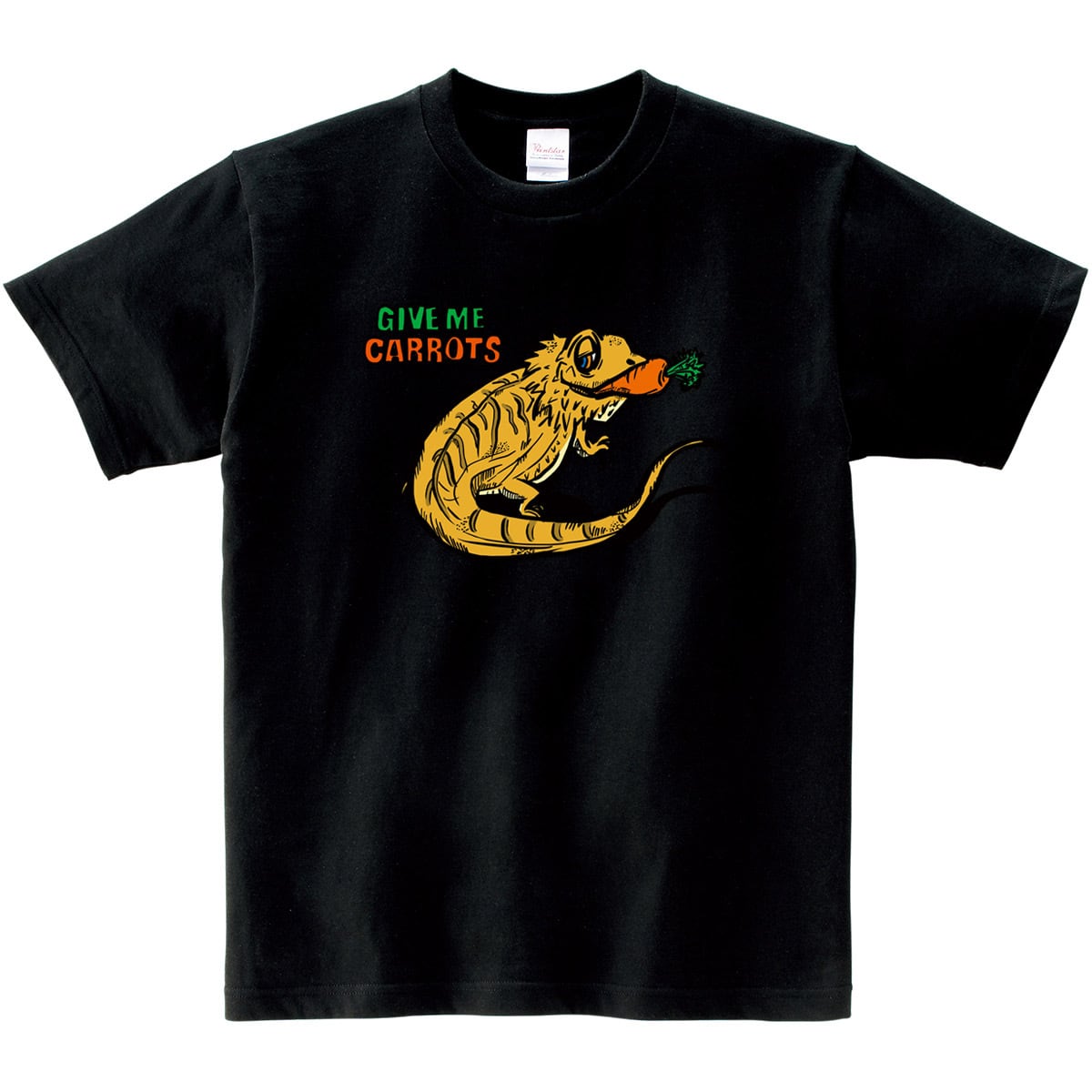 にんじん フトアゴヒゲトカゲ 爬虫類 Tシャツ am76
