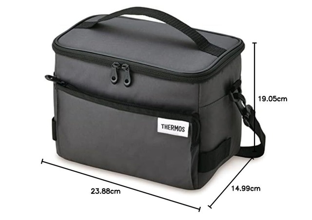 【人気商品】サーモス ソフトクーラー 5L ブラック RFD-005 BK 保冷バッグ 5層断熱構造 折りたためてコンパクト はっ水加工生地 ボックス型
