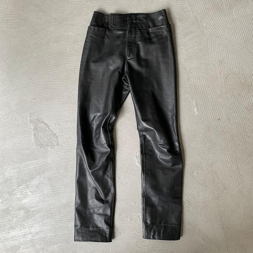 DIRK BIKKEMBERGS / Leather pants (B64)