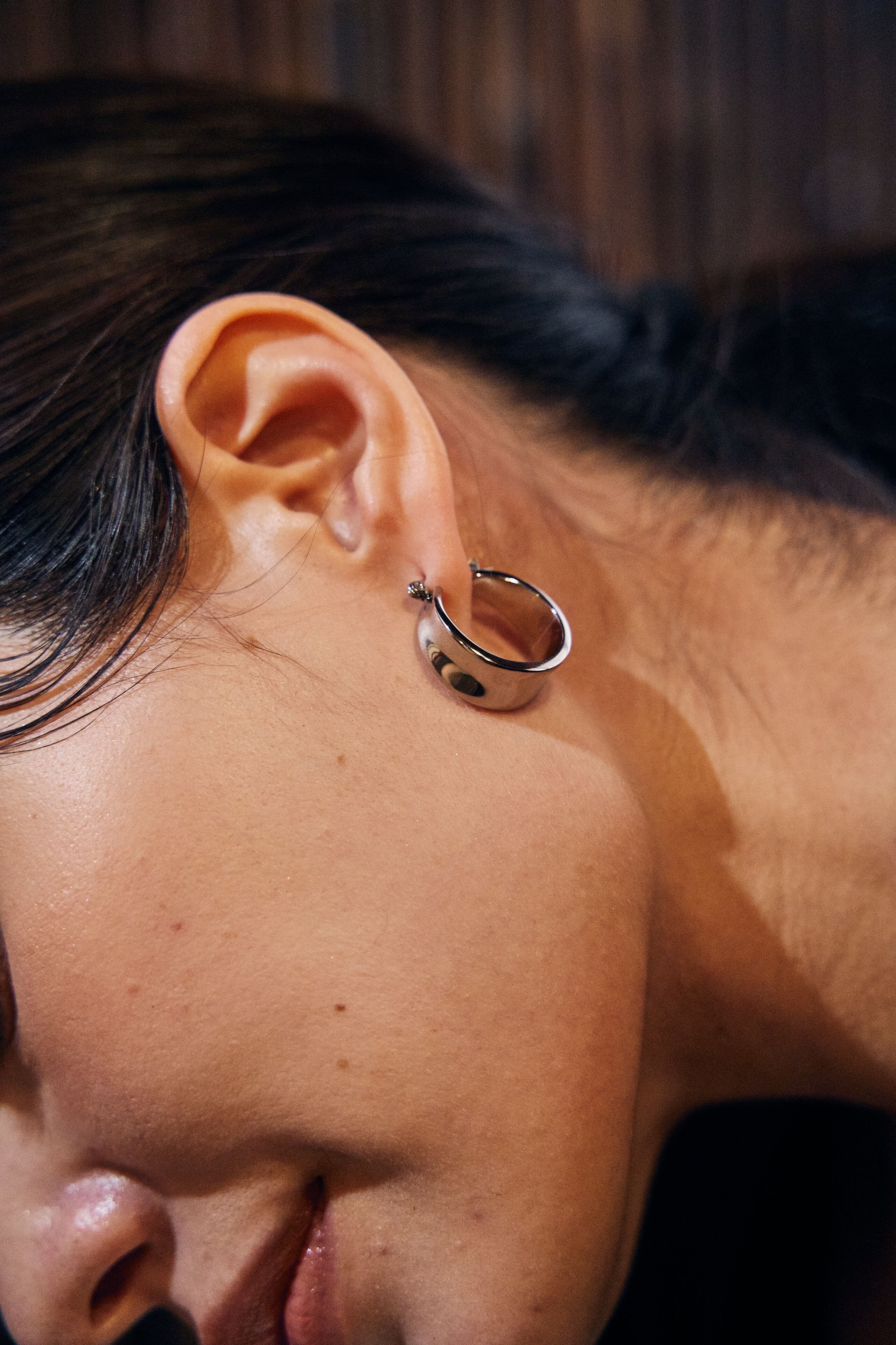 316L Chunky hoop pierce［silver］#p114 | CELINA