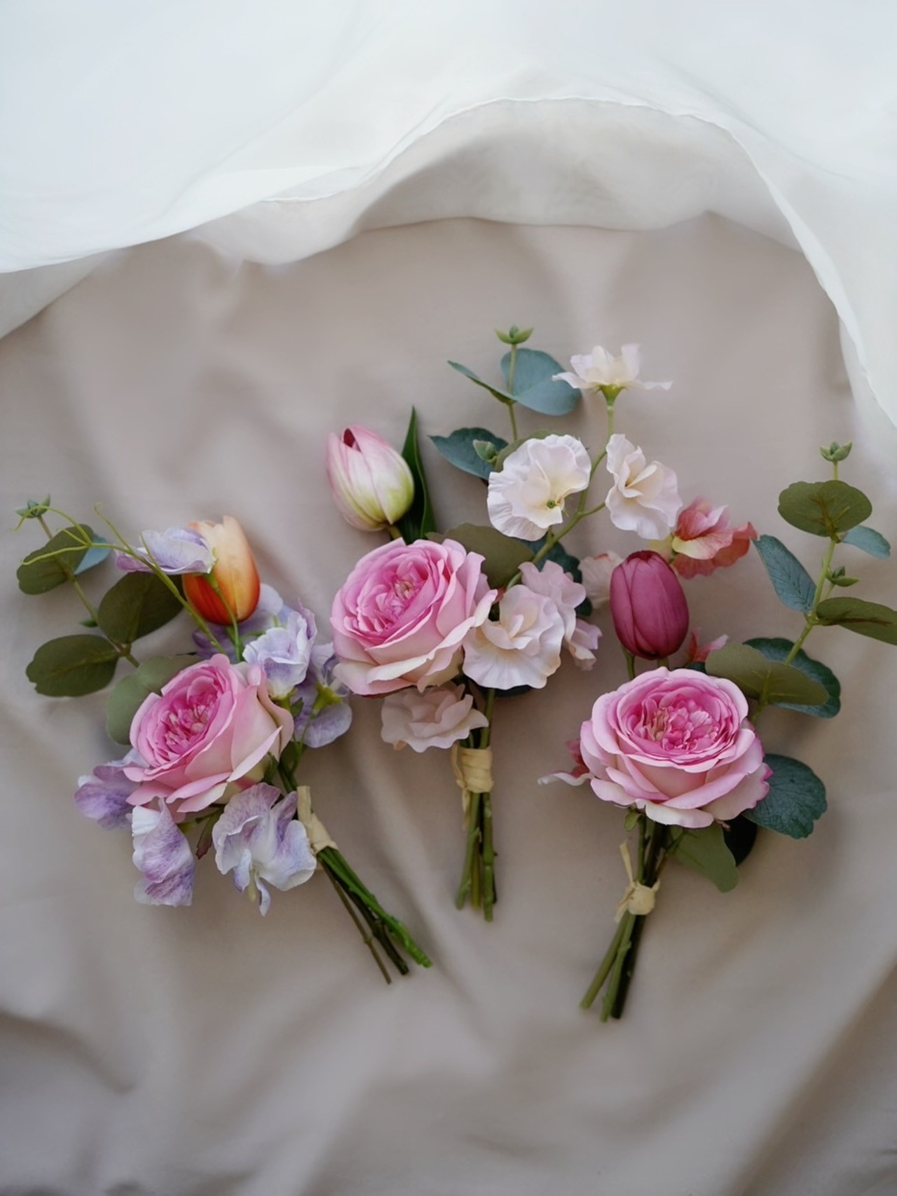 選べる3種 枯れない花束 ローズ チューリップ ギフト ブーケ