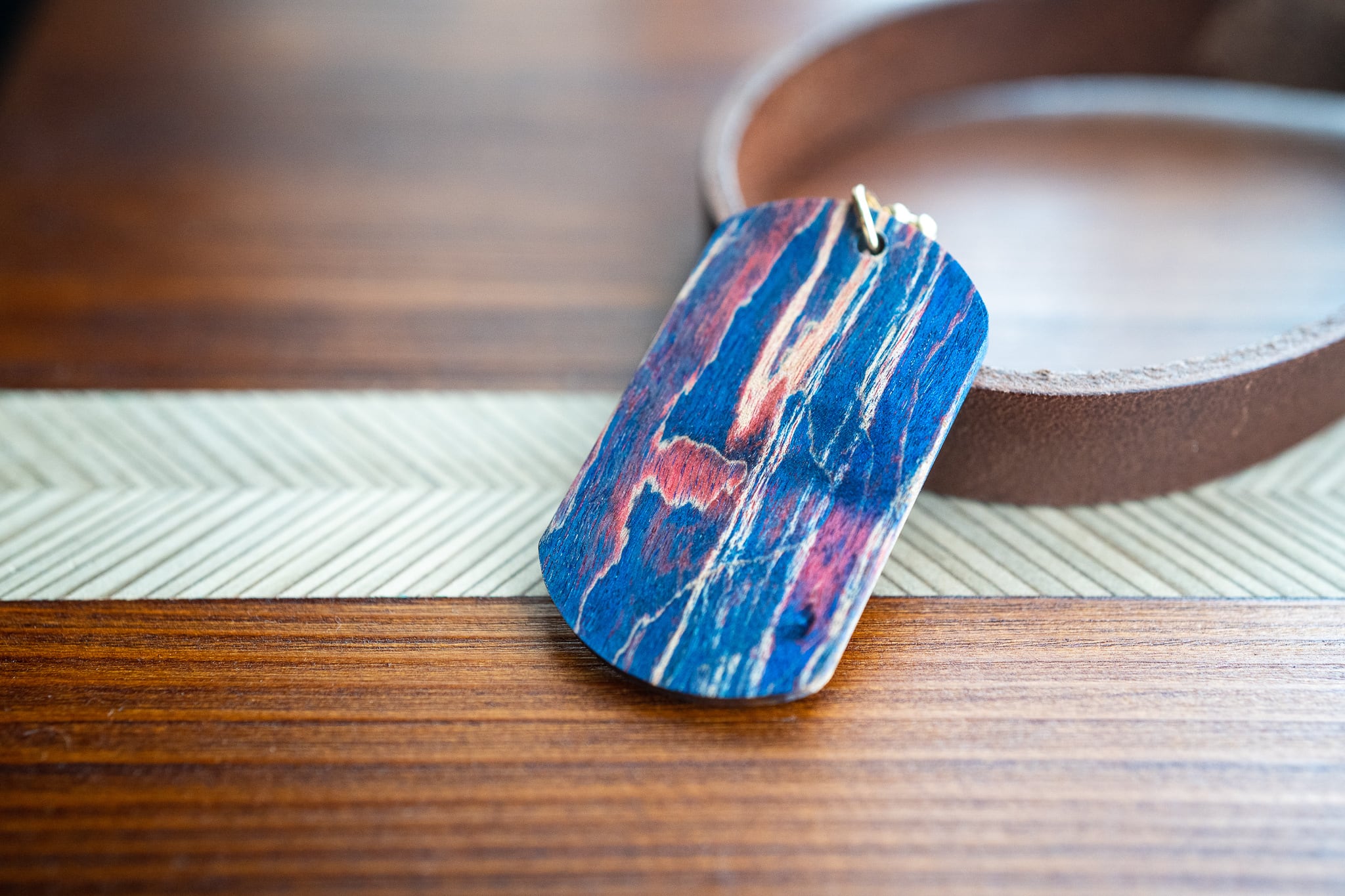 スタビライズウッド 楓 ドッグタグ