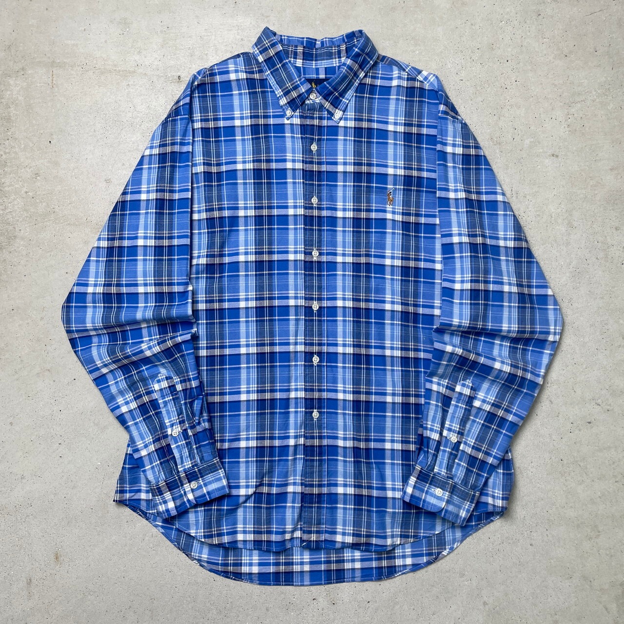 Gap ギャップ コットンシャツ チェック Mサイズ （GAP 青と白の 