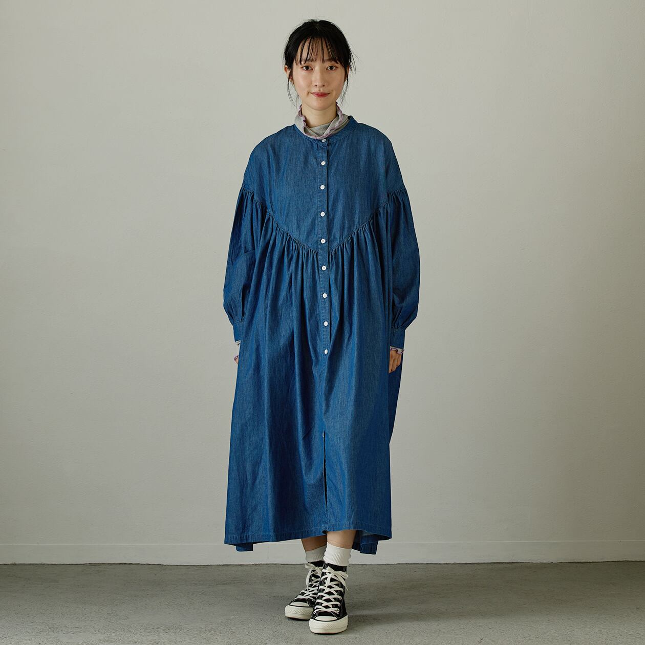 ライトデニム変形切り替えワンピース /833303 | AUG ONLINESTORE 大人
